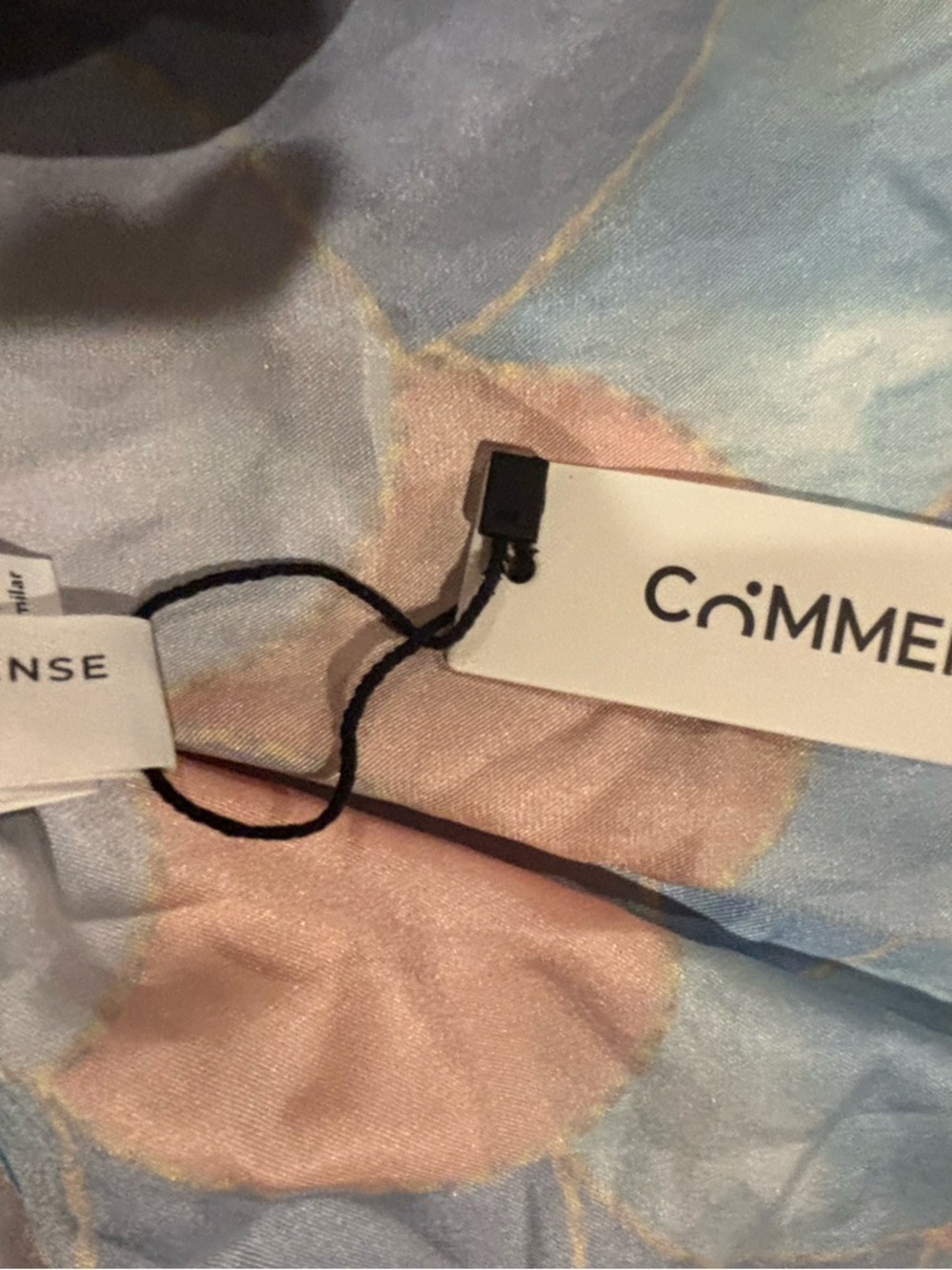 Commense NWT Colorful Mermaid Scale Print Halter Maxi Dress Open Back Large D272 - Picture 4 of 5
